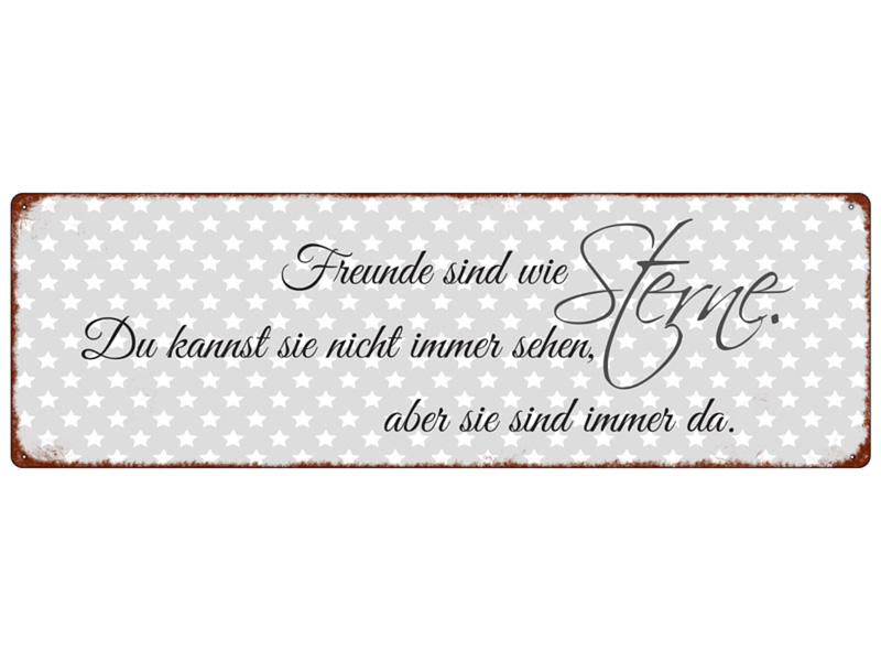 metallschild-blech-tuerschild-freunde-sind-wie-sterne-shabby-geschenk-geburtstag